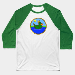 Royal Duck On A Pond Baseball T-Shirt
